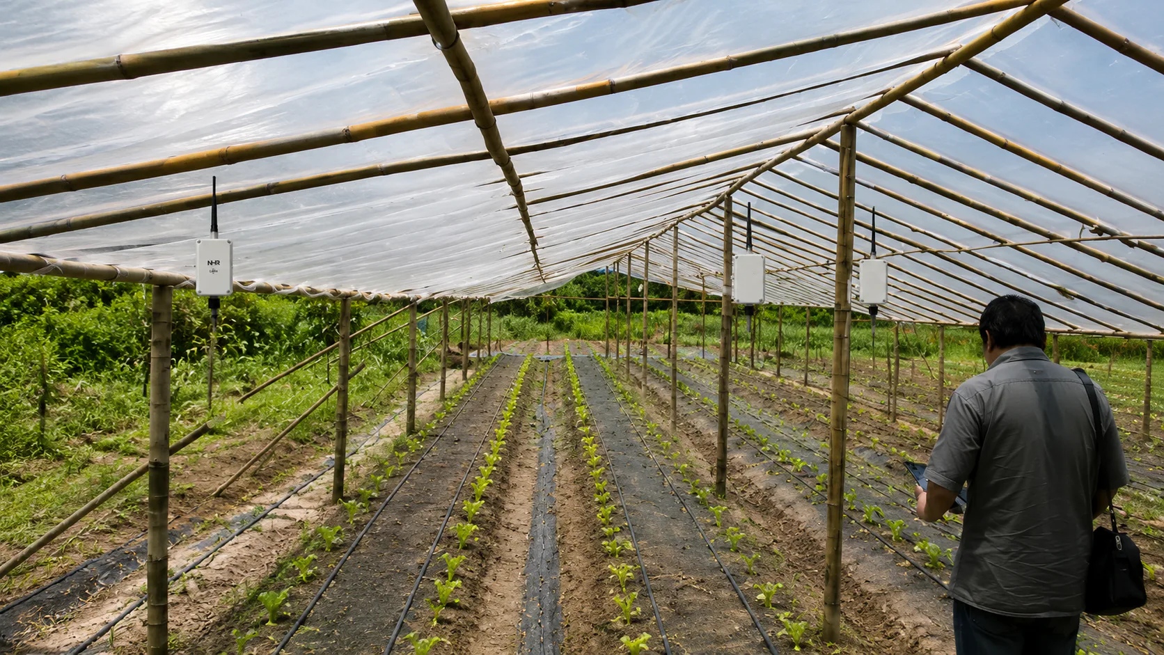 Smart Environmental Monitoring for Organic Farming in India — on-site photo 1