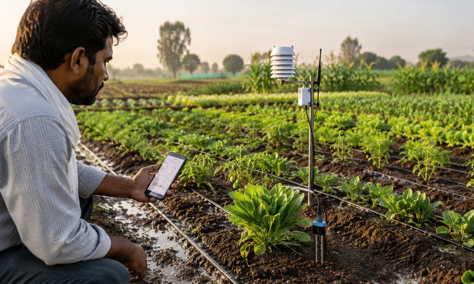 Smart Environmental Monitoring for Organic Farming in India