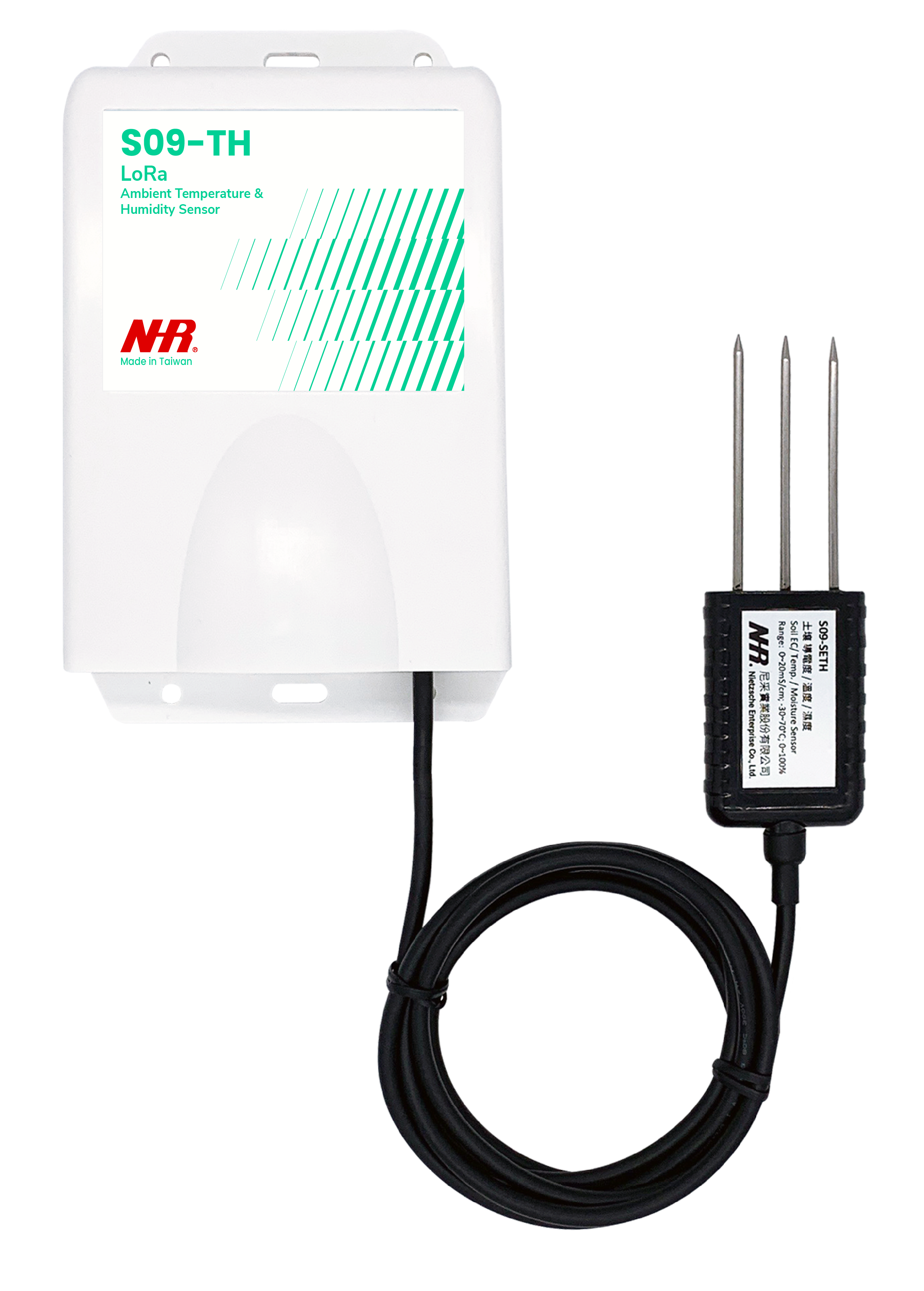 S09-SETH 3 in 1 Soil EC, Temp., Moisture Sensor